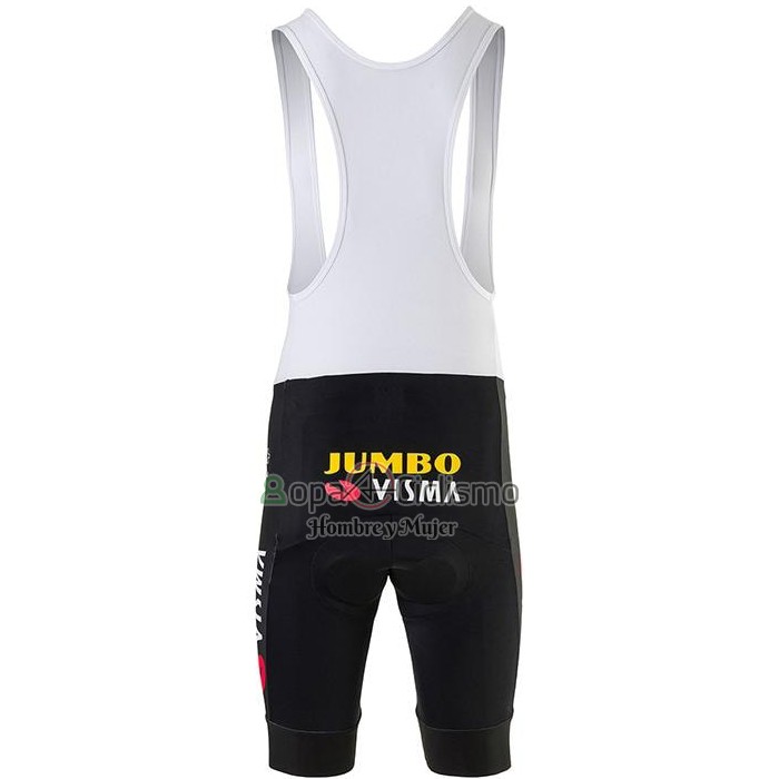 Jumbo Visma Ropa Ciclismo Culotte Corto 2020 Mangas Cortas AMarillo Azul
